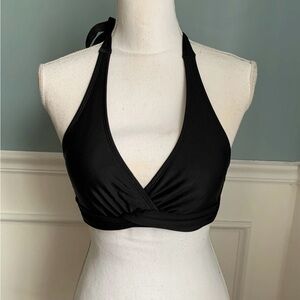 Athleta Tara Bikini Top Size 32B/C Black With Underwire